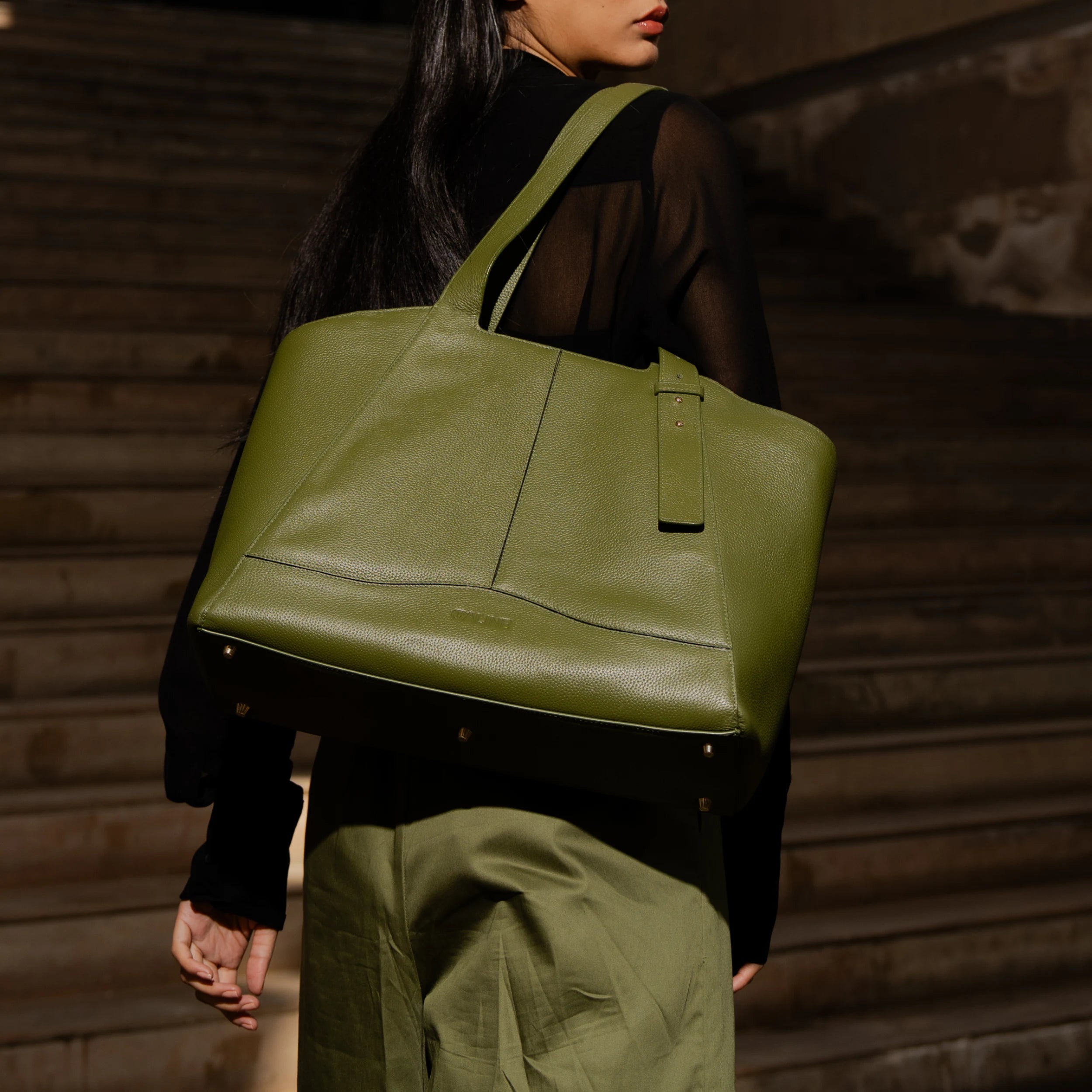 Emore Tote - Moss Green