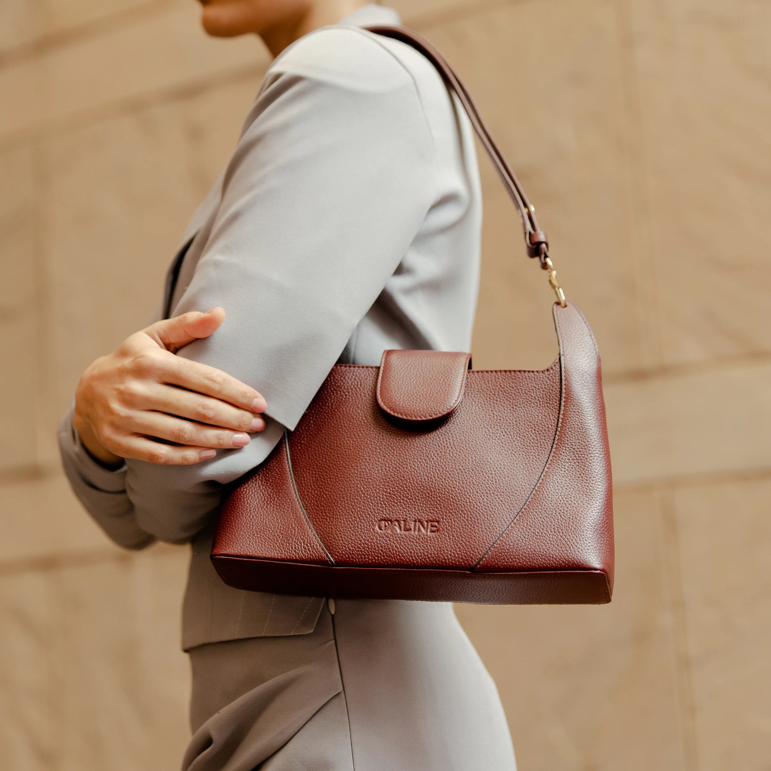 Opera Handbag - Deep Wine