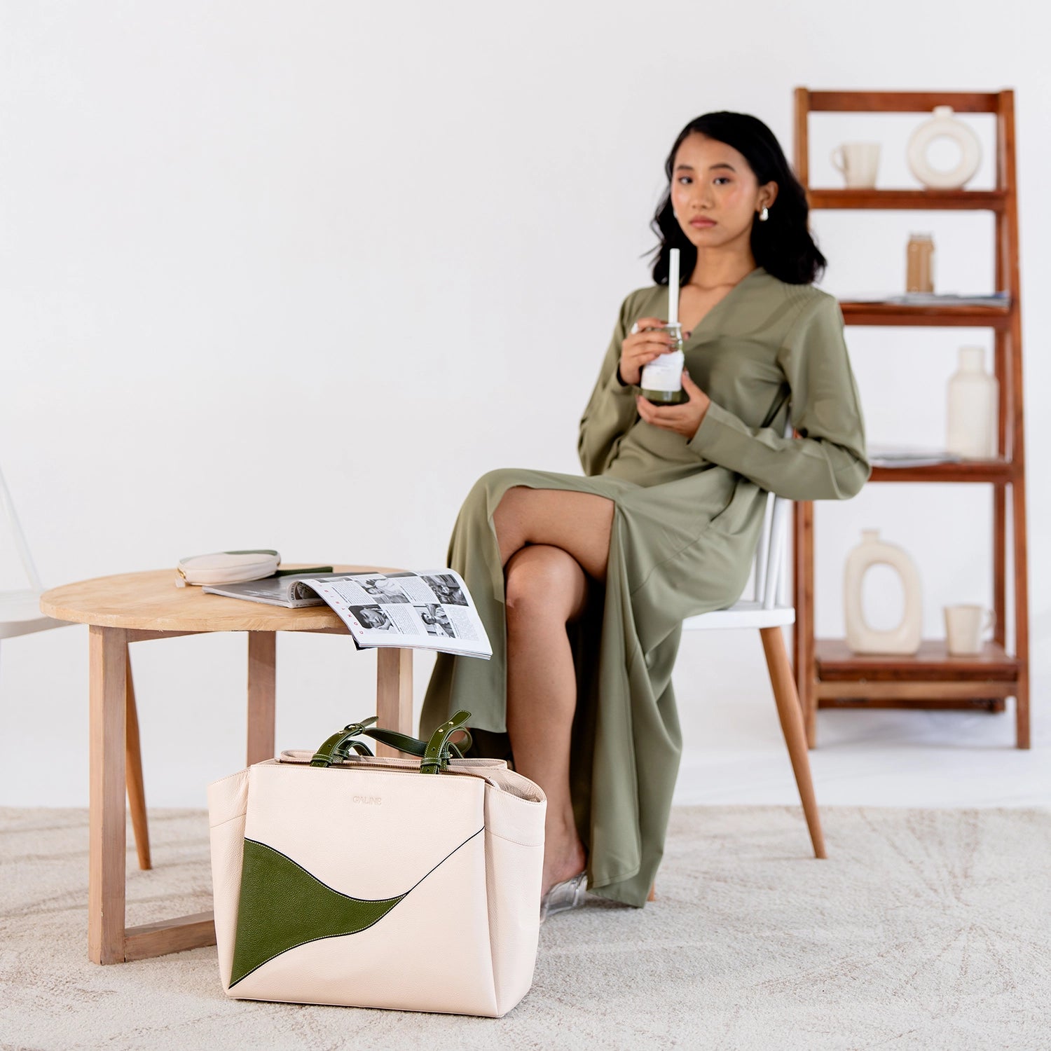 929 Work Tote - Moss Green