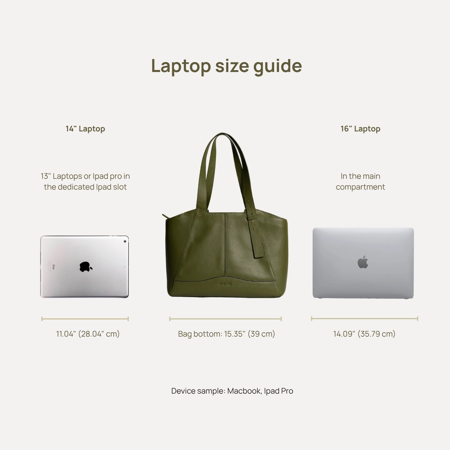 Emore Tote - Moss Green