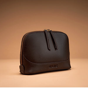 Lume Vanity Pouch - Espresso Brown