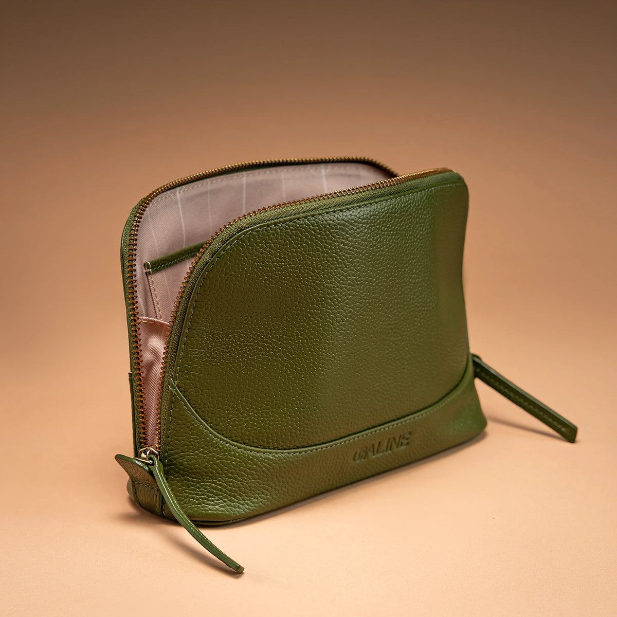 Lume Vanity Pouch - Moss Green