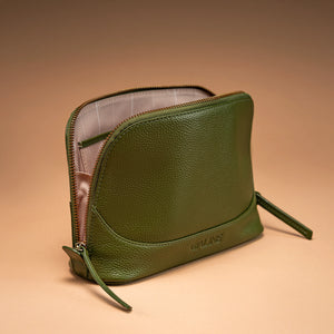 Lume Vanity Pouch - Moss Green