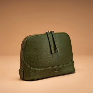Lume Vanity Pouch - Moss Green
