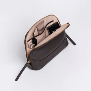 Lume Vanity Pouch - Espresso Brown