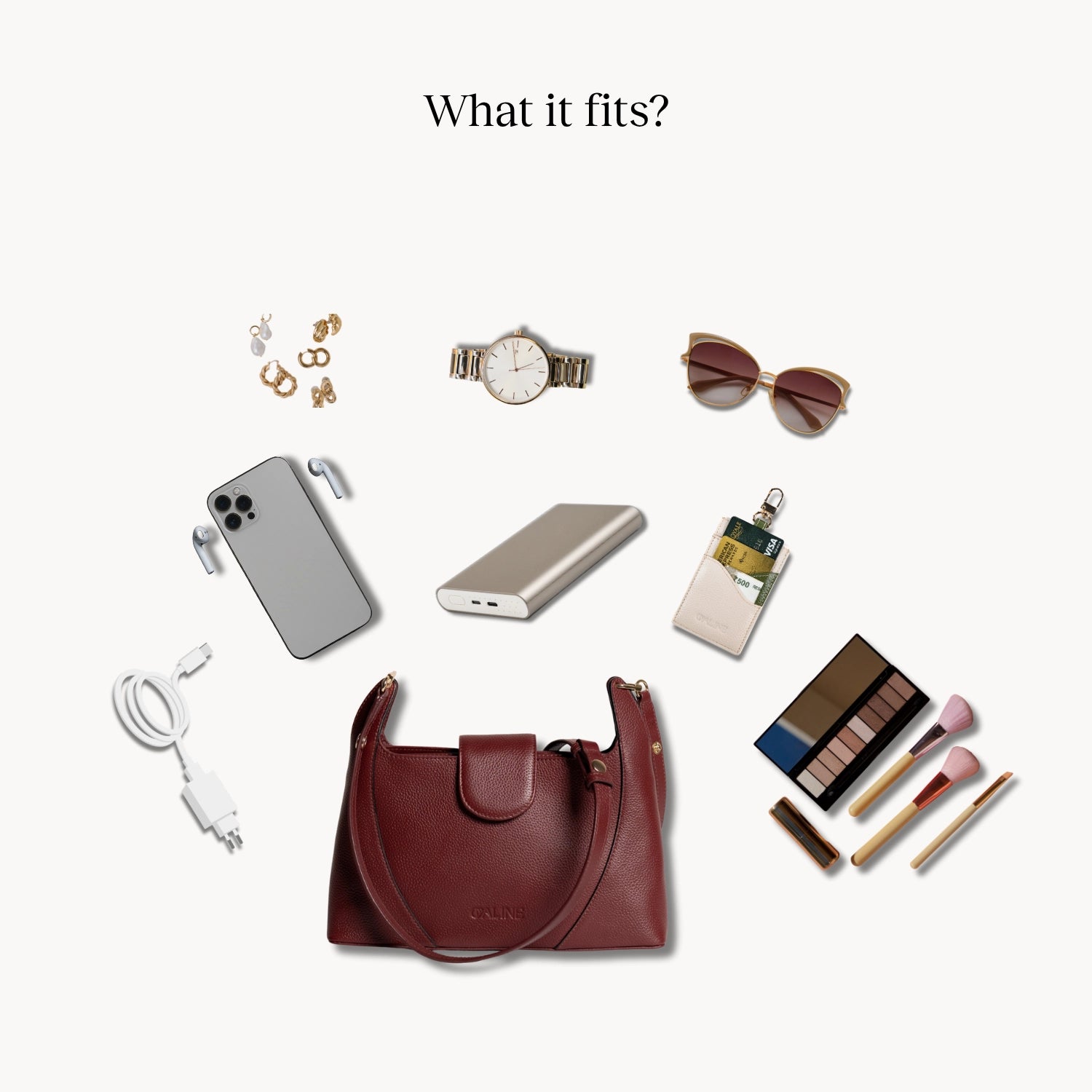 Opera Handbag - Deep Wine