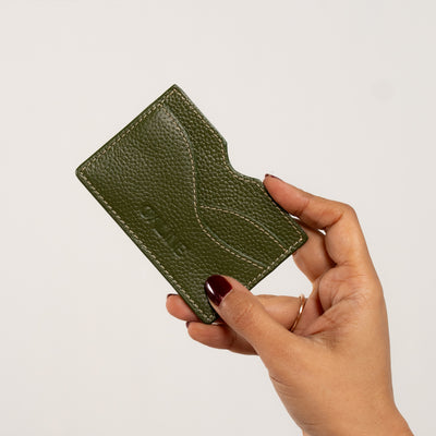 Serra Cardholder - Moss Green