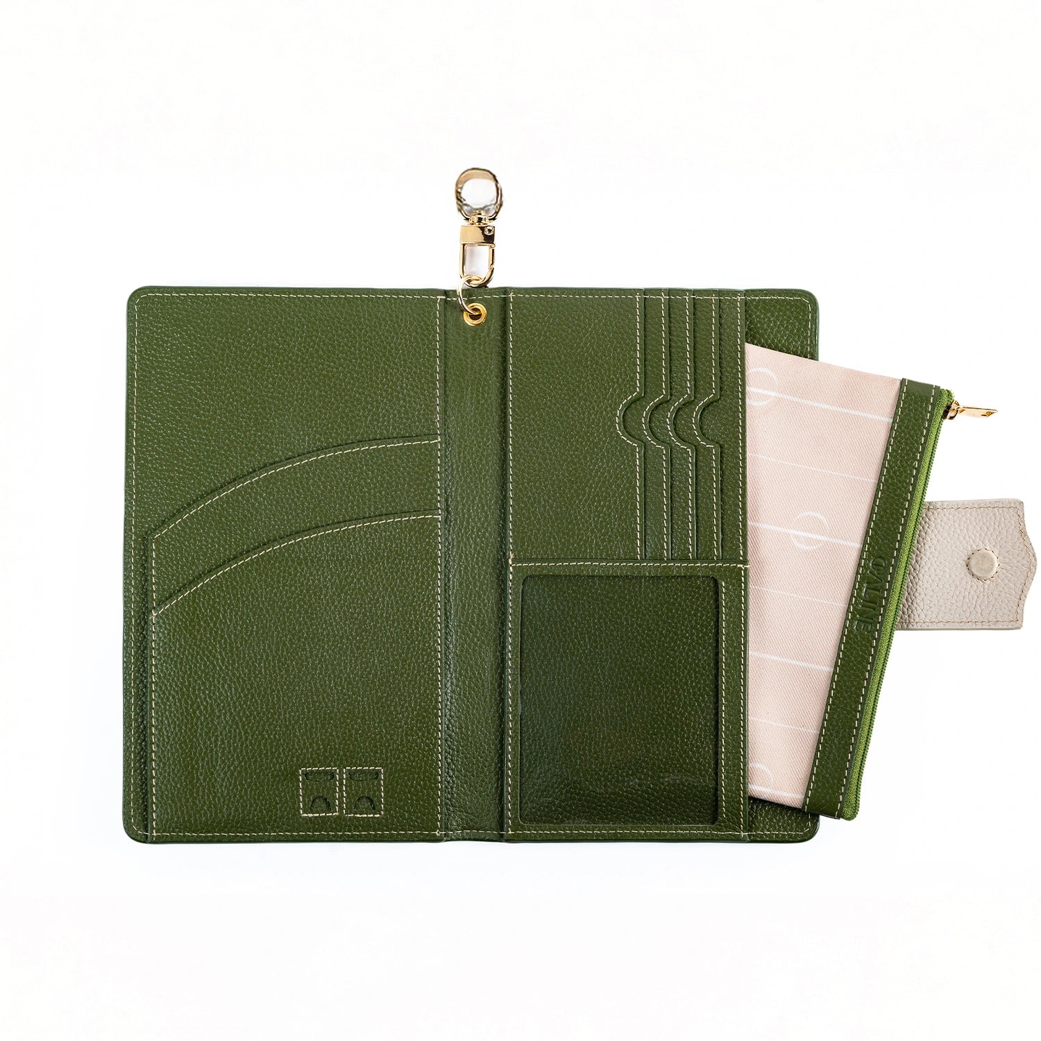 Sora travel wallet - Moss Green