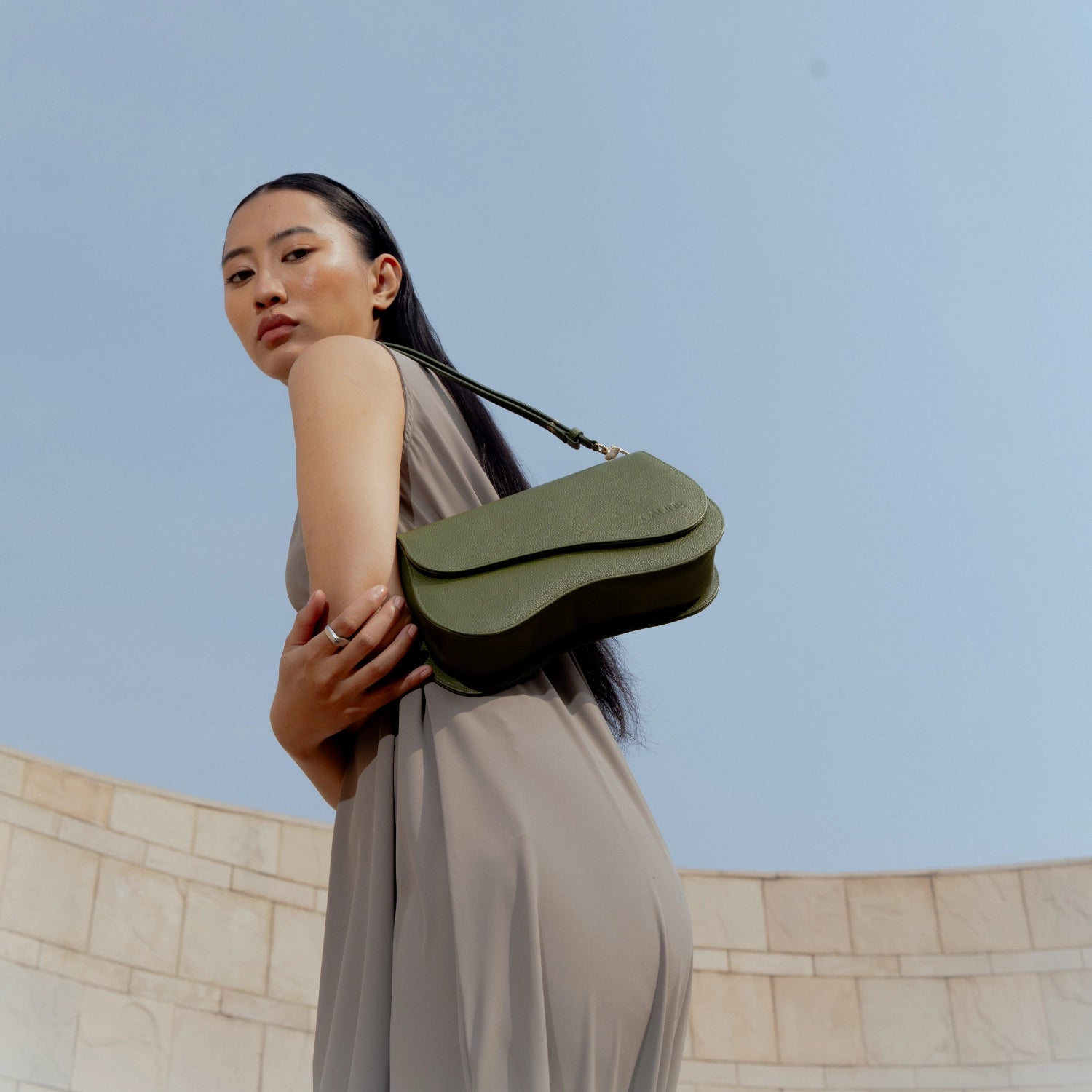 Verra Handbag - Moss Green