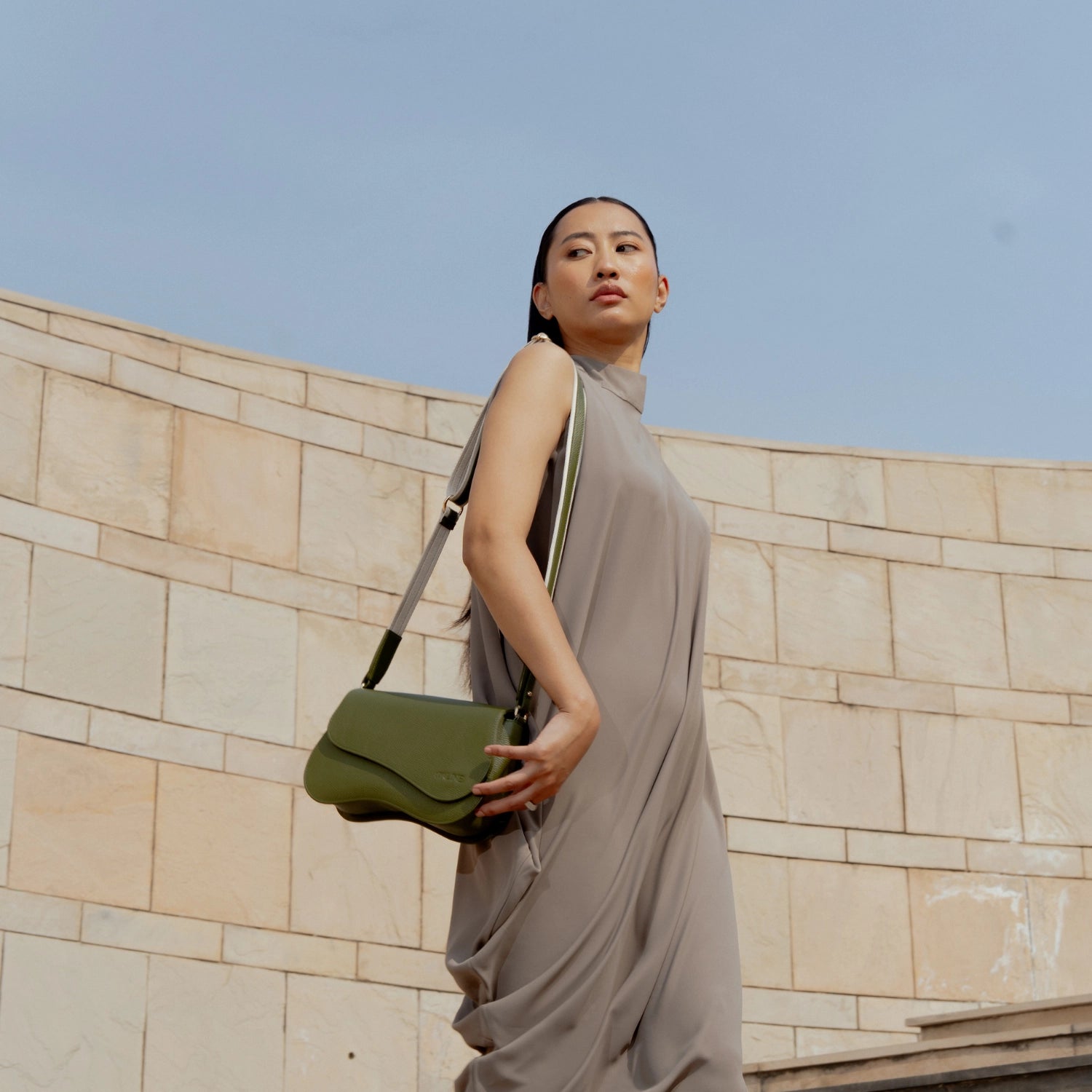 Verra Handbag - Moss Green