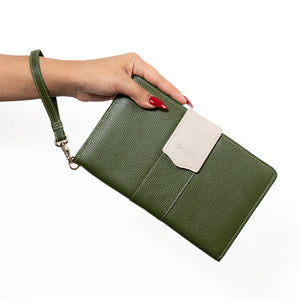 Sora travel wallet - Moss Green